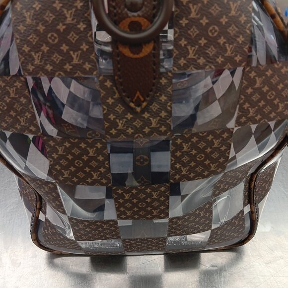 Louis Vuitton Monogram Virgil Abloh Clear Chess Keepall - Picture 2 of 5